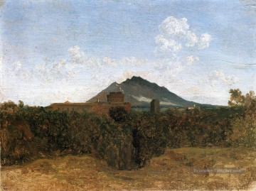 romantique romantisme Tableau Peinture - Civita Castellana et le Mont Soracte plein air romantisme Jean Baptiste Camille Corot